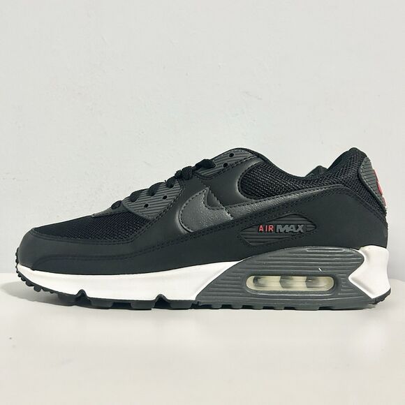 Nike Air Max 90 “Bred” Men’s Size 11.5 Black Red Cushioned Lifestyle Sneakers main image 8